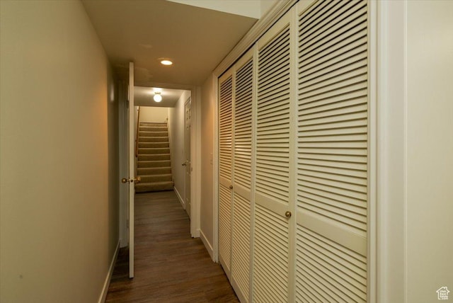 1141 E Murray Holladay Rd S, Millcreek, UT 84117 - hall with recessed lighting and dark wood finished floors