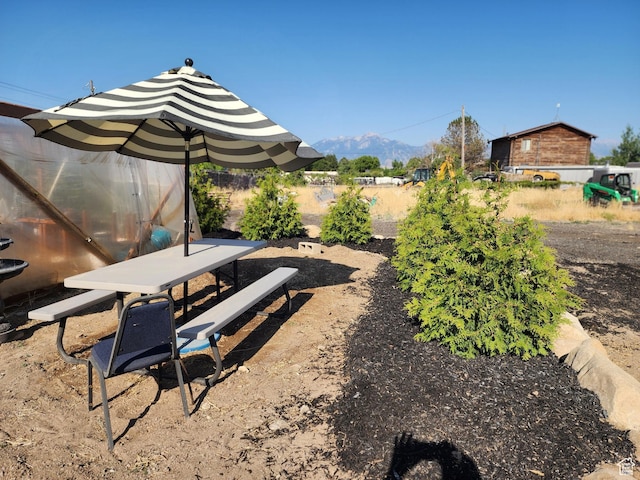 6319 W 13400 S, Herriman, UT 84096 - view of yard with an exterior structure, an outbuilding, and a mountain view