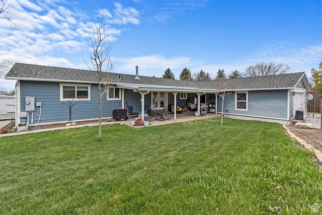 24725 N 11925 E, Fairview, UT 84629 - back of house featuring a lawn and a patio area