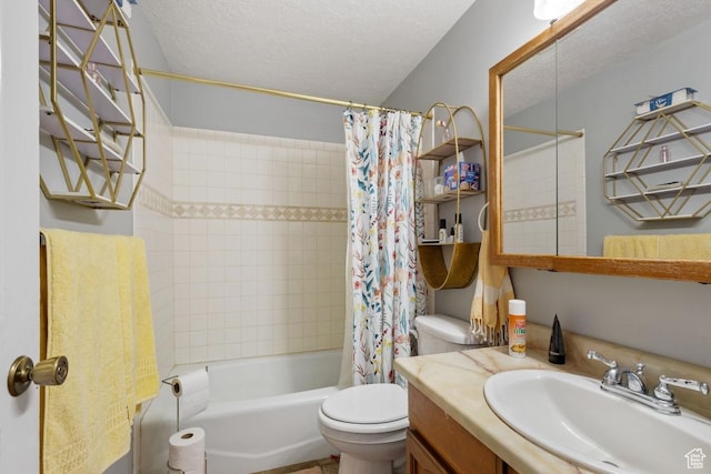 24725 N 11925 E, Fairview, UT 84629 - full bath featuring vanity, shower / bath combination with curtain, and a textured ceiling
