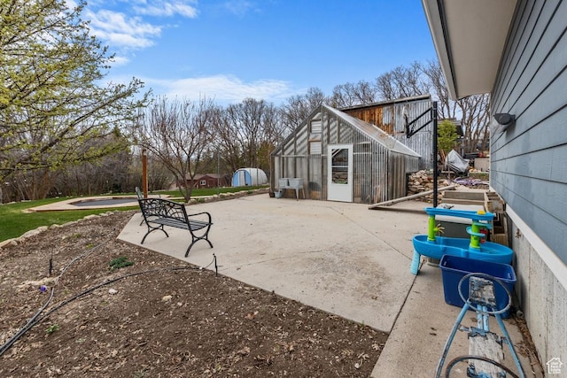 24725 N 11925 E, Fairview, UT 84629 - view of patio with an outbuilding