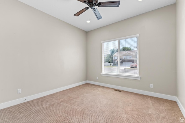 13703 S Blayde Dr, Herriman, UT 84096 - unfurnished room featuring light colored carpet and a ceiling fan