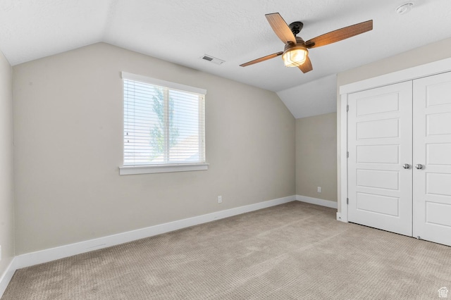 13703 S Blayde Dr, Herriman, UT 84096 - bonus room with vaulted ceiling, light colored carpet, and ceiling fan