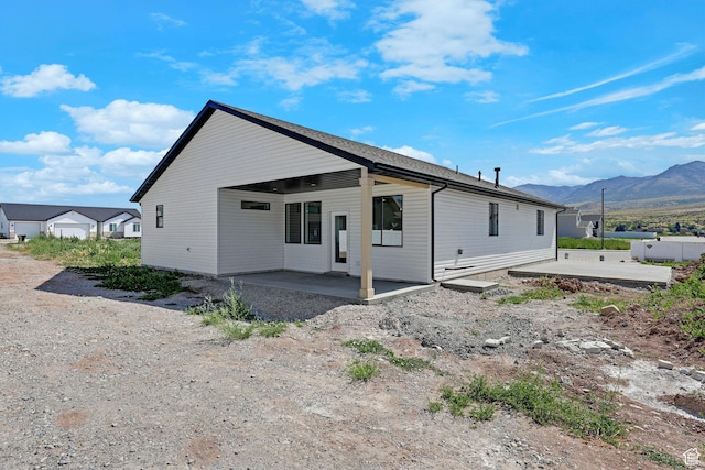 496 S 30 E, Franklin, ID 83237 - back of property featuring a patio and a mountain view