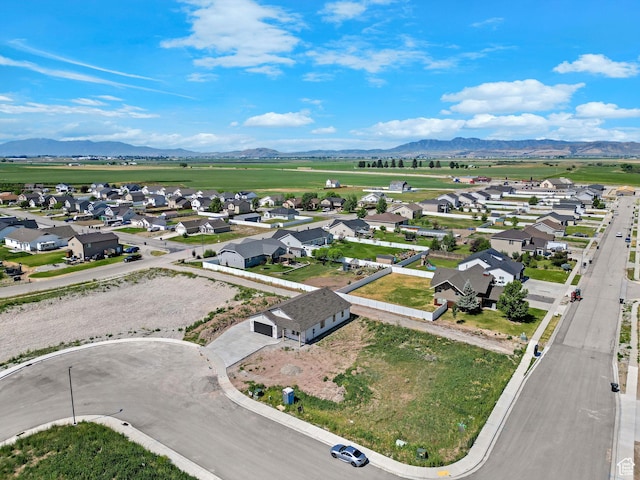 496 S 30 E, Franklin, ID 83237 - aerial perspective of suburban area with mountains