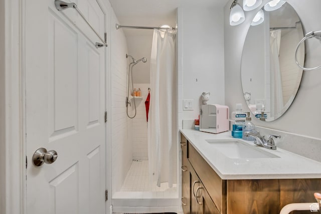 3981 S 500 E, Millcreek, UT 84107 - bathroom with vanity and a stall shower