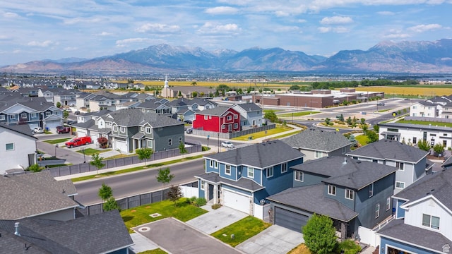 4925 E Breezy Patch Rd, Eagle Mountain, UT 84005 - aerial view of residential area featuring mountains