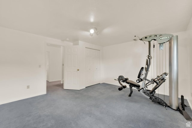 1604 W Roenewood Cir S, Taylorsville, UT 84123 - workout area with dark carpet
