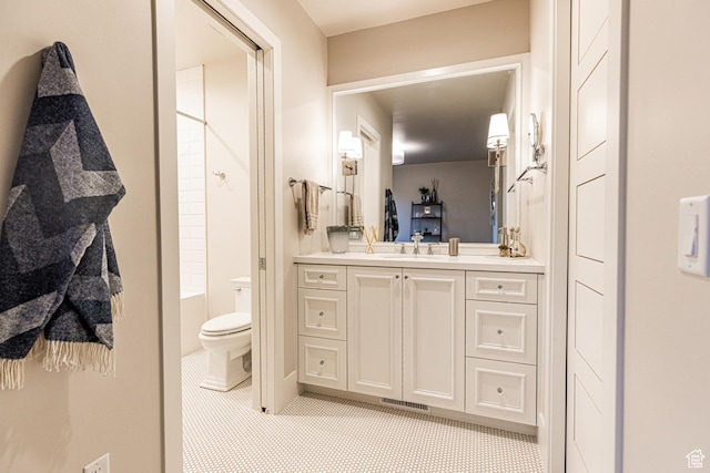 6423 Golden Bear Loop Unit 5, Park City, UT 84098 - bathroom with vanity, shower / bath combination, and tile patterned floors