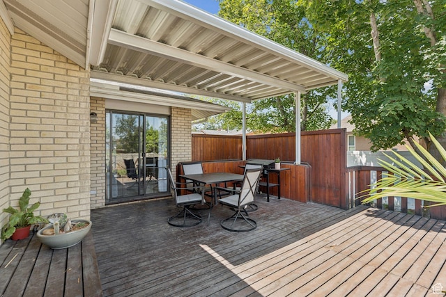 10148 S Roseboro Rd, Sandy, UT 84092 - wooden deck with outdoor dining space