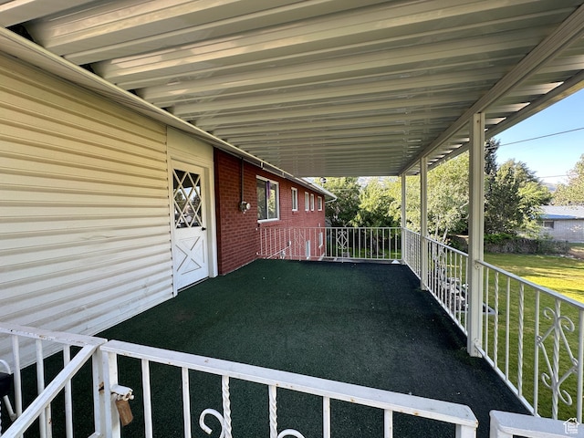 487 Highland Blvd, Brigham City, UT 84302 - view of patio / terrace with a carport