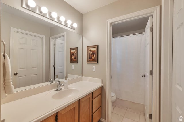 314 E 1290 S, Payson, UT 84651 - bathroom featuring vanity, tile patterned flooring, and a shower with curtain