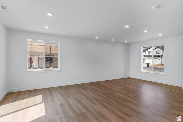 3460 W 3175 N # 343, Plain City, UT 84404 - spare room with a smoke detector, wood finished floors, and recessed lighting