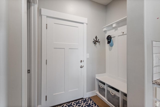 605 W 1660 S, Provo, UT 84601 - mudroom featuring dark wood finished floors and baseboards