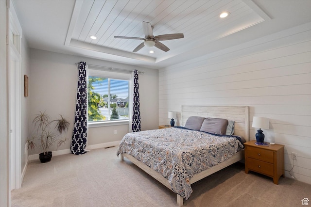 605 W 1660 S, Provo, UT 84601 - carpeted bedroom with a raised ceiling, recessed lighting, and a ceiling fan