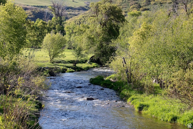 5155 E Canyon Rd, Morgan, UT 84050 - water view with a heavily wooded area