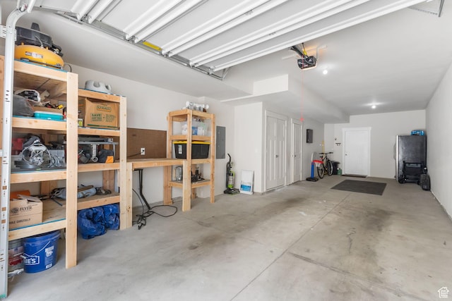 1017 S 2740 E, Spanish Fork, UT 84660 - garage featuring a garage door opener and electric panel