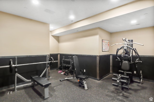 1017 S 2740 E, Spanish Fork, UT 84660 - gym with wainscoting