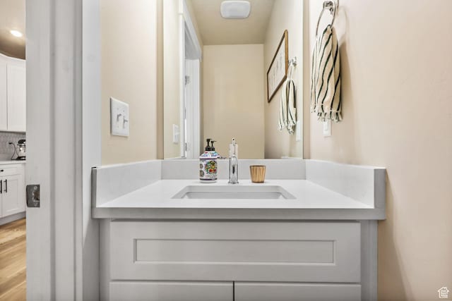 1017 S 2740 E, Spanish Fork, UT 84660 - bathroom with vanity and wood finished floors