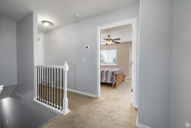 4145 W 700 N, Vernal, UT 84078 - hall featuring an upstairs landing and carpet