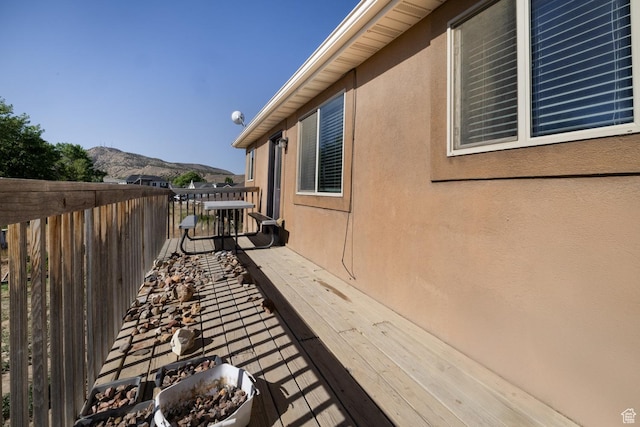 4145 W 700 N, Vernal, UT 84078 - view of property exterior with stucco siding and a deck