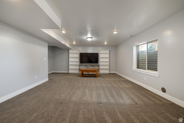 4145 W 700 N, Vernal, UT 84078 - unfurnished living room featuring carpet and recessed lighting