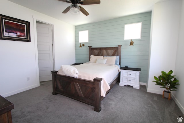 6255 N Wanlass Hl, Eagle Mountain, UT 84005 - bedroom featuring carpet floors and ceiling fan