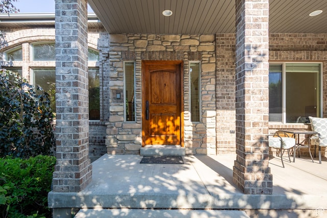 357 N Main St, Alpine, UT 84004 - view of exterior entry with stone siding and brick siding