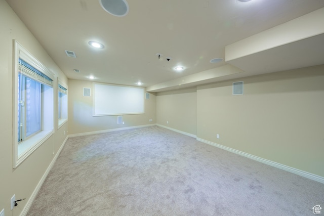 357 N Main St, Alpine, UT 84004 - below grade area with carpet and recessed lighting