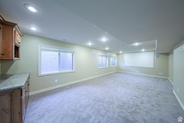 357 N Main St, Alpine, UT 84004 - below grade area with light colored carpet and recessed lighting