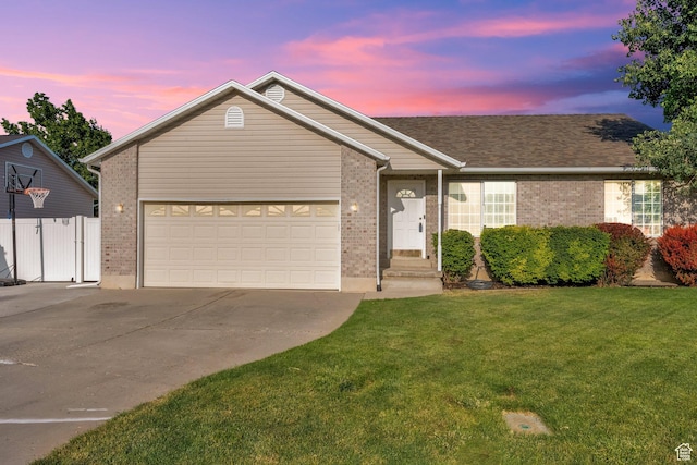 563 S 1850 E, Spanish Fork, UT 84660 - ranch-style home with brick siding, driveway, and an attached garage