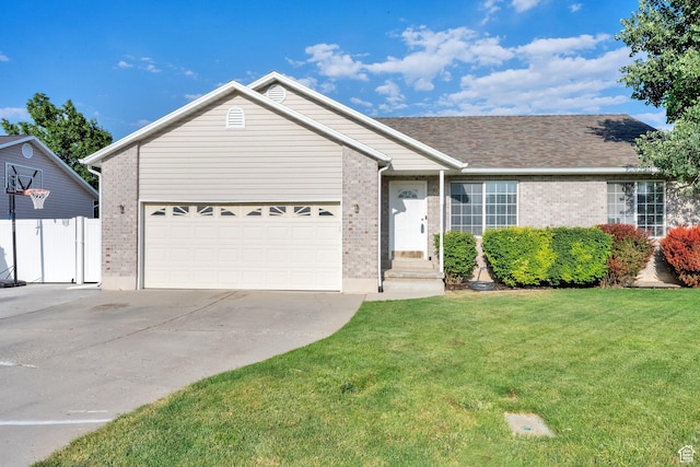 563 S 1850 E, Spanish Fork, UT 84660 - single story home with driveway, brick siding, and an attached garage
