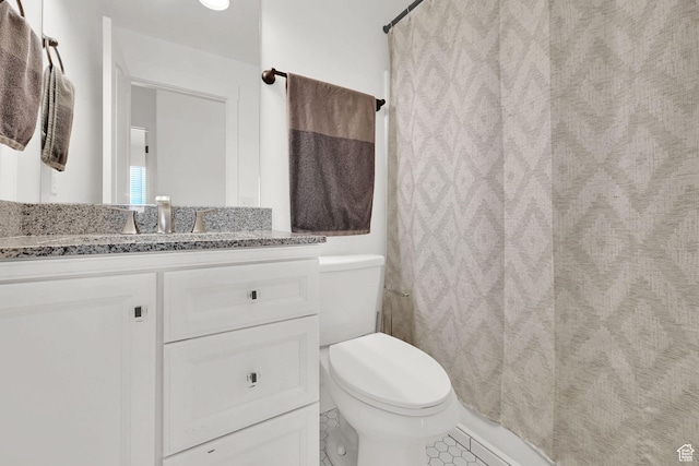 371 E Braidhill Dr, Draper, UT 84020 - full bathroom with vanity, tile patterned flooring, and curtained shower