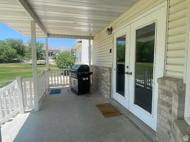 190 E 600 N, Ferron, UT 84523 - porch with a grill and french doors