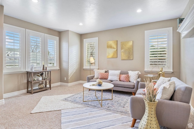 1362 E Shays Grove, Murray, UT 84121 - carpeted living area featuring recessed lighting