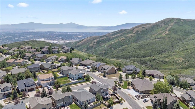 1721 E Lone Oak Dr, Draper, UT 84020 - aerial overview of property's location featuring a mountainous background and nearby suburban area
