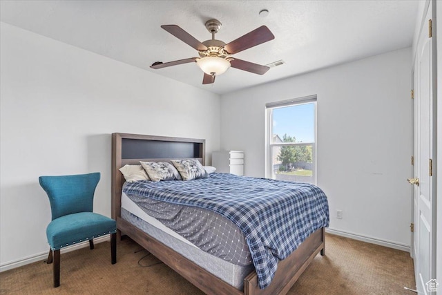 1721 E Lone Oak Dr, Draper, UT 84020 - bedroom with carpet floors and ceiling fan