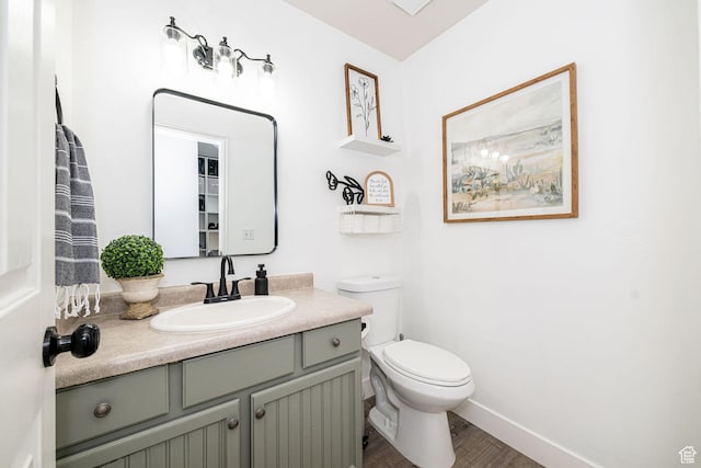 2524 W Martingale Cir S, South Jordan, UT 84095 - half bath featuring vanity and wood finished floors