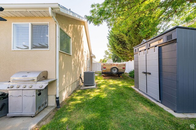 2524 W Martingale Cir S, South Jordan, UT 84095 - view of yard with a storage shed