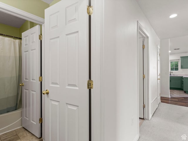 2119 N Aurora Way Unit F, Saratoga Springs, UT 84045 - corridor featuring recessed lighting and baseboards