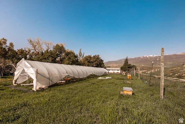 1455 S Hoytsville Rd, Coalville, UT 84017 - view of yard featuring a mountain view and an outbuilding