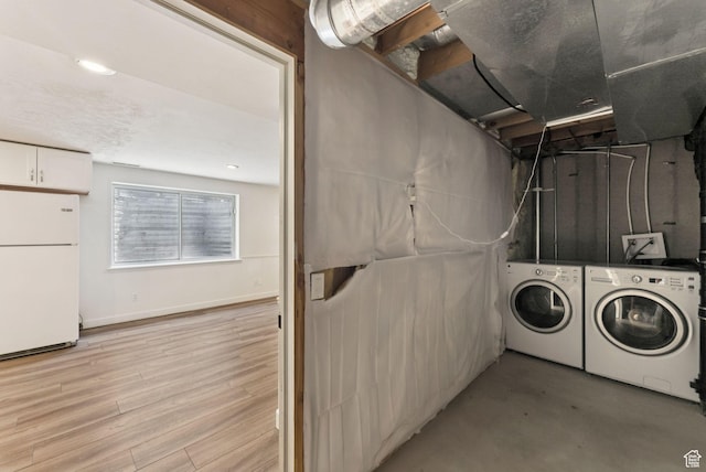 2198 N 1600 E, Layton, UT 84040 - below grade area with freestanding refrigerator and washer and clothes dryer