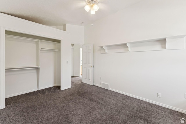 2198 N 1600 E, Layton, UT 84040 - unfurnished bedroom with carpet flooring, a closet, and ceiling fan