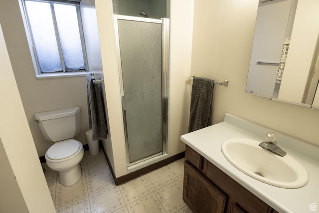 1471 W Stern Dr S, Taylorsville, UT 84123 - bathroom featuring vanity, a shower stall, and tile patterned floors