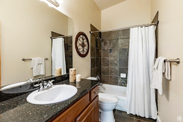 5596 N Oslo Ln, Park City, UT 84098 - bathroom featuring vanity and shower / bathtub combination with curtain