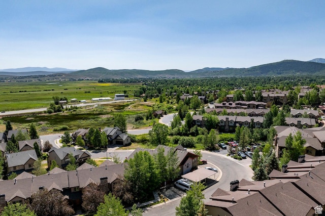 5596 N Oslo Ln, Park City, UT 84098 - aerial view of residential area with a mountainous background