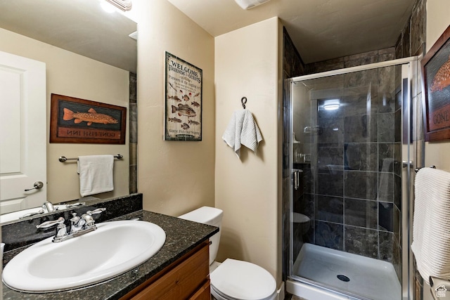 5596 N Oslo Ln, Park City, UT 84098 - bathroom featuring vanity and a shower stall