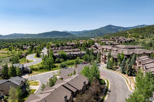 5596 N Oslo Ln, Park City, UT 84098 - aerial view of residential area featuring mountains