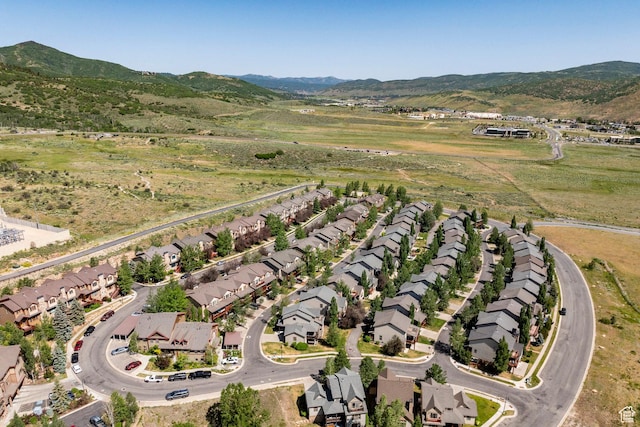 5596 N Oslo Ln, Park City, UT 84098 - aerial view of property's location featuring nearby suburban area and mountains