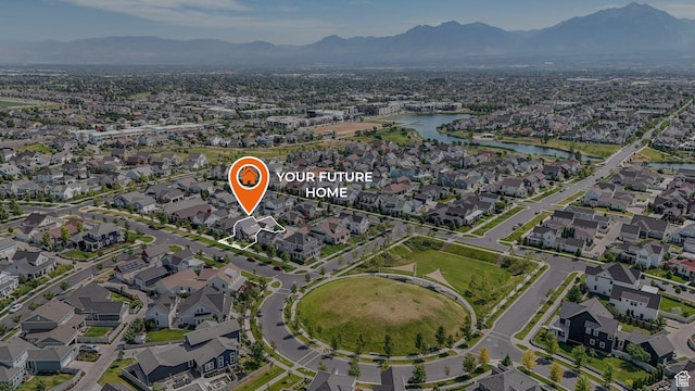 10617 S Split Rock Dr, South Jordan, UT 84009 - view of property location with a water and mountain view and nearby suburban area